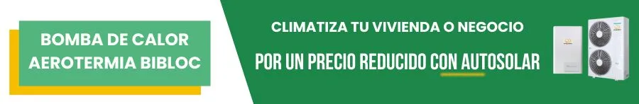 Bomba de calor aerotermia bibloc en AutoSolar
