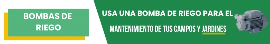 Usa una bomba de riego para el mantenimiento de tus campos y jardines