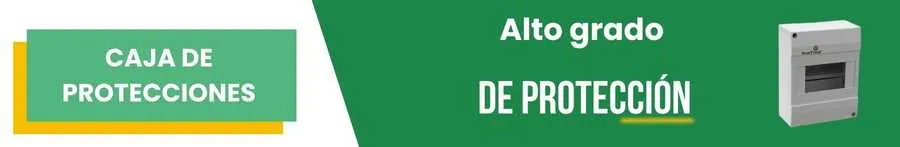 Caja de protecciones: Alto grado de protección