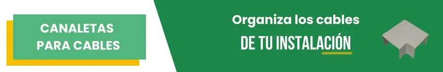 Canaleta para cables: Organiza los cables de tu instalación