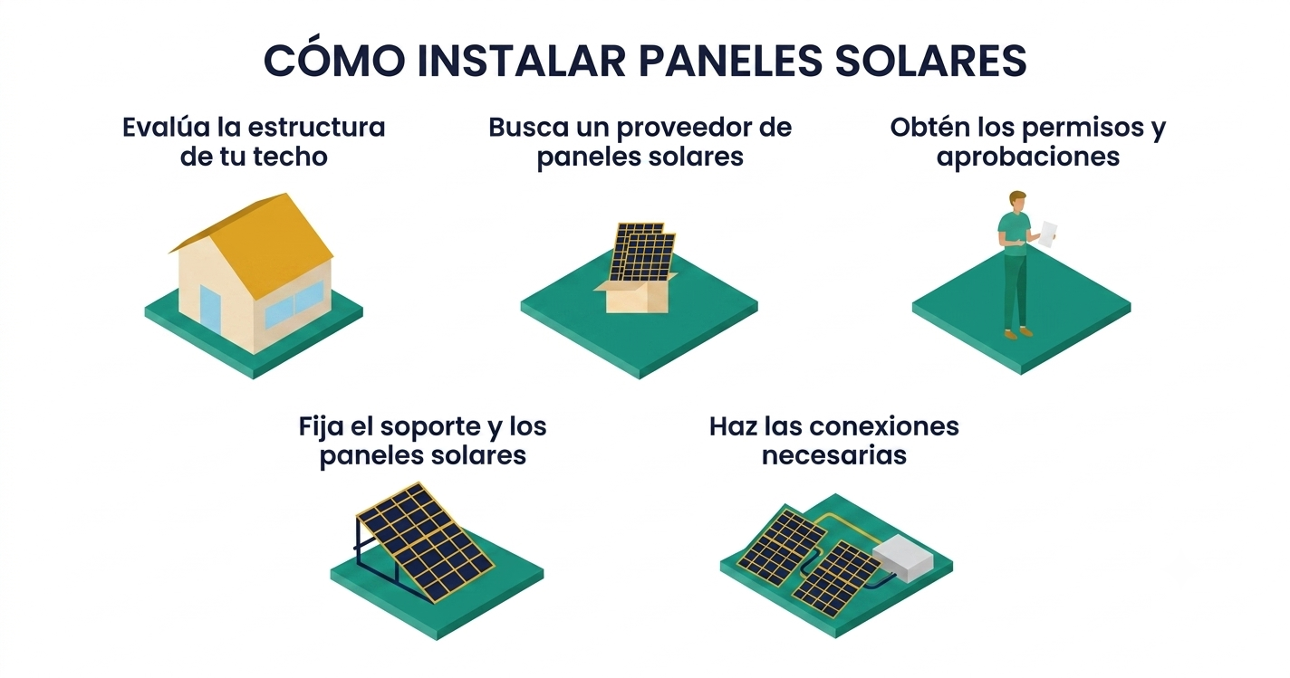Cómo instalar paneles solares en casa