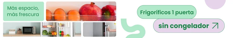 Más espacio, más frescura: Frigoríficos 1 Puerta sin Congelador