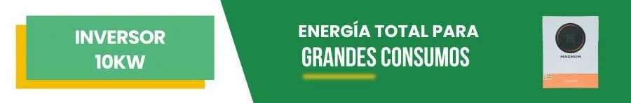 Inversor 10000W: Energía total para grandes consumos