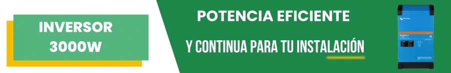Inversor 3000W: Potencia eficiente y continua para tu instalación