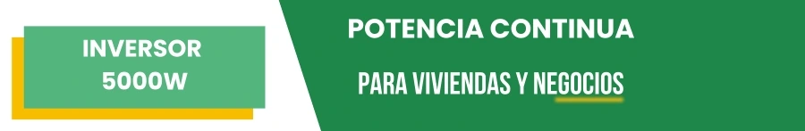 Inversor 5000W: Potencia continua para viviendas y negocios