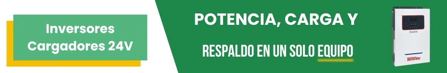 Inversores Cargadores 24V: Potencia, carga y respaldo en un solo equipo