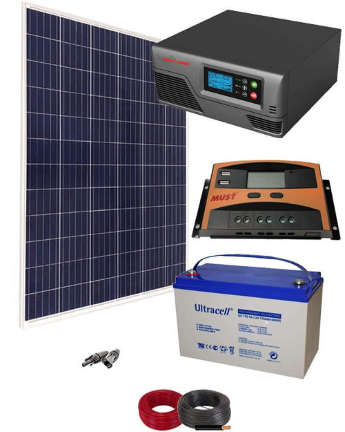 Kit Panel Solar 300W 12V 750Whdia Kit Placa solar 300w 12v camper