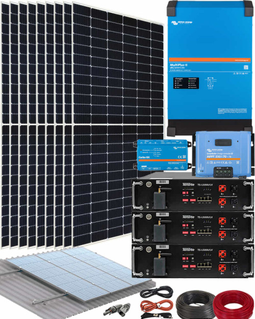 Kit Solar Aislada Victron 5000W 48V 25000Whdia