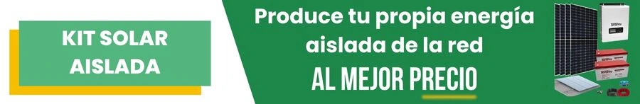 Kit solar aislada: Produce tu propia energía aislada de la red al mejor precio
