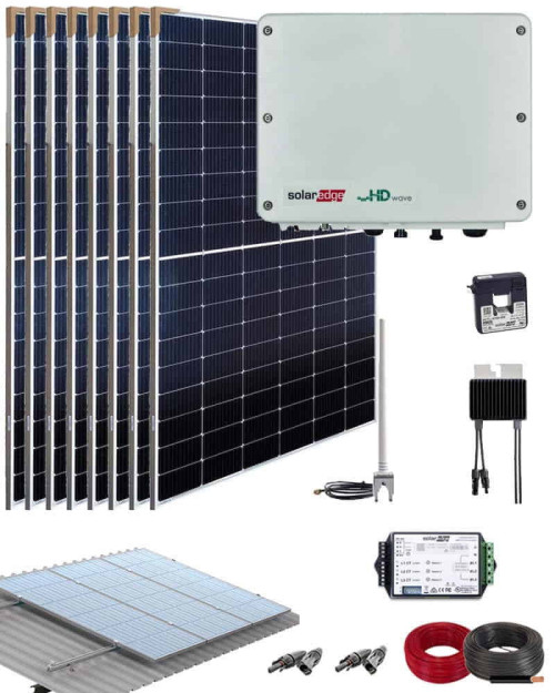 Kit Conexión Red SolarEdge 3000W 16500Whdia Monofásico | al Mejor Precio
