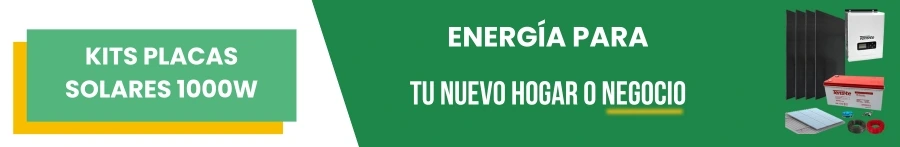 Kit placa solar 1000W. Energía para tu hogar o negocio