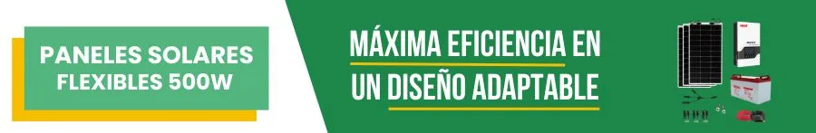 Paneles Solares Flexibles 500W: Máxima eficiencia en un diseño adaptable