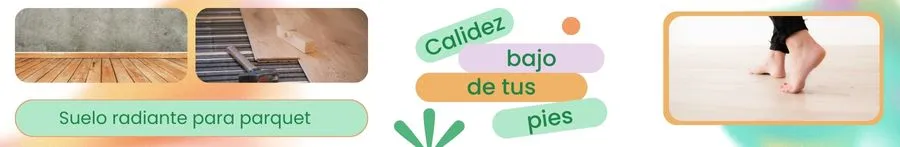 Suelo radiante parquet
