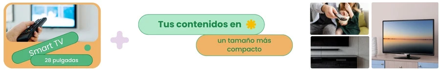 Smart TV 28 Pulgadas: tus contenidos en un tamaño compacto