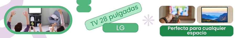 TV de 28 pulgadas LG: Perfecta para cualquier espacio
