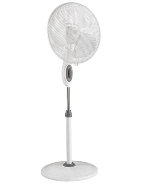 Ventilador de Pie Potente 50W Greyhound Blanco