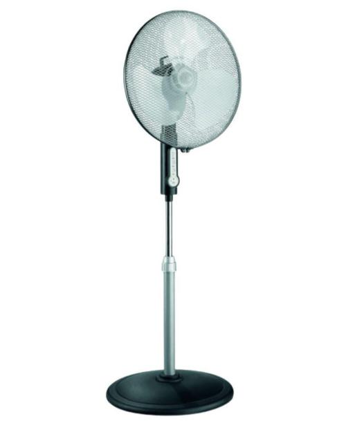 Ventilador de Pie Potente 50W Greyhound Negro