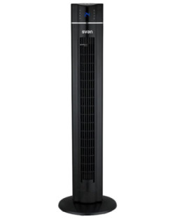 Ventilador de Torre Silencioso Negro 60W Svan